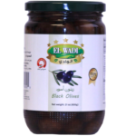 EL WADI BLACK OLIVES 12/600GR JAR